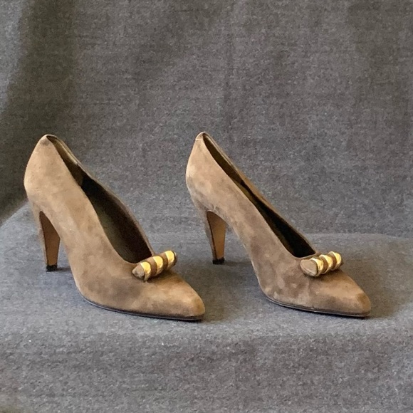 Via Spiga Shoes - Via Spiga Brown Suede Heels